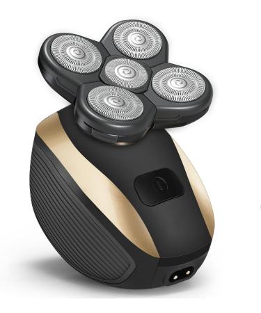 Skull Shaver for Men - 5-in-1 Rechargeable Head Shaver & Hair Clippers - Ideal Gift (Gold 02 - Buy Online on GoSupps.com