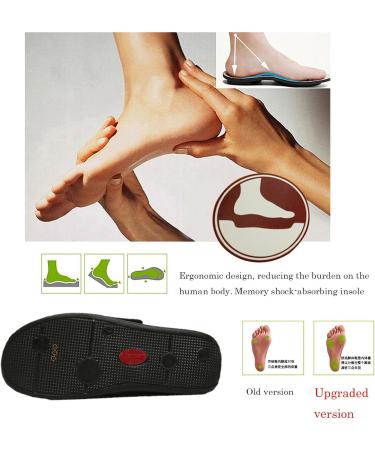 Diabetic Slippers for Swollen Feet - Adjustable & Comfortable for Elderly Women (Size 8) - Black - Buy Online on GoSupps.com