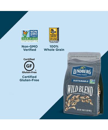 Lundberg Wild Blend Rice 16 oz (Pack of 6) - Pantry Staple for Cooking | Whole Grain, Non-GMO, Gluten-Free, Vegan, Kosher - Versatile, Rich Color, Full-Bodied Flavor - Buy Online on GoSupps.com