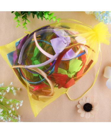 SIQUK 16 Pieces Bow Headband Set for Girls - Grosgrain Ribbon Headbands in 16 Colors with Bonus Storage Bag - Buy Online on GoSupps.com