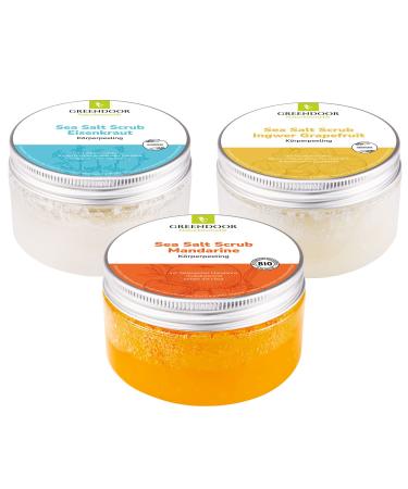 Greenendoor body peeling savings fresh 840g 3 fresh salt peelings Sea Salt Scrub vegan of course without microplastics nature shower peeling without preservatives natural cosmetics gifts