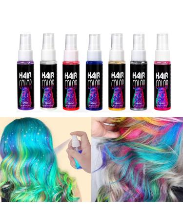 Temporary Hair Color Spray Timesave DIY Hair Color Spray Hair Spray Instant Hair Color for All Hair Types Fast-Drying Hair Coloring Spray for Party Hollowen Cosplay (white one size) (Blue) - Buy Online on GoSupps.com