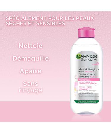 Garnier SkinActive Micellar Cleansing Water for Sensitive Skin - Mild Facial Cleanser & Gentle Make-Up Remover - 400ml | Shop Internationally - Buy Online on GoSupps.com