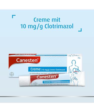 Caneste Cream 20g - Effective Clotrimazole Treatment for Skin Fungus & Foot Mushrooms - Fast Relief from Fungal Infections - International Shipping Available - Buy Online on GoSupps.com
