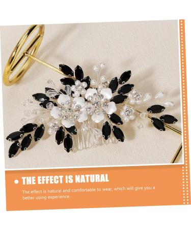 Didiseaon Pearl Flower Comb Leather Hair Tie Wedding Accessory Flower Hair Decor Bridal Hair Decor Bridal Hair Accessories Bra Extenders Wedding Supplies Bride Rhinestones Delicate - Buy Online on GoSupps.com