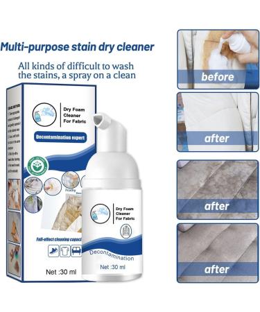 Dry Foam Cleaner Dry Foam Cleaner for Clothes Clothing Dry Cleaning Spray Foam Dry Cleaning Agent for Fabrics Down Coats Instant Cleaning (5pcs) - Buy Online on GoSupps.com