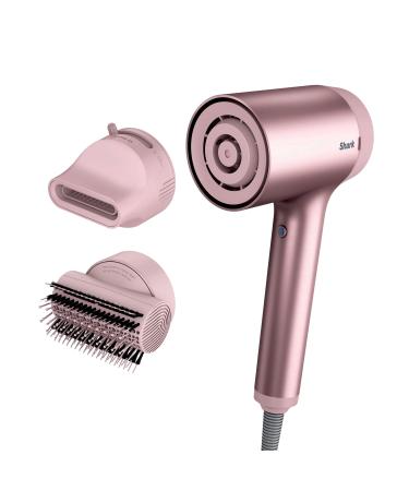 Shark HD112PKBRN HyperAIR Fast-Drying Hair Blow Dryer with IQ 2-in-1 Concentrator and Styling Attachments  Auto Presets  Rotatable Hot Air Brush  No Heat Damage  Ionic  Rose