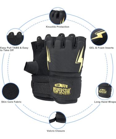 MYSUPERSTAR 80 Boxing Wraps with 0.3 Gel Padding for UFC Kickboxing, Muay Thai, MMA - Men and Women | S/M Size - Buy Online on GoSupps.com