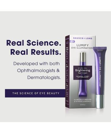 LUMIFY Eye Illuminations Brightening Eye Cream - Vitamin C, Caffeine, Niacinamide & Hyaluronic Acid - 15g Clinically Proven Formula for Smoother, Glowing Skin - Buy Online on GoSupps.com