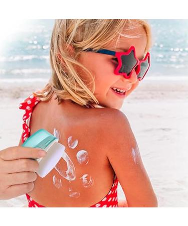 Sun Protection Applicator Kids Sunscreen Applicator Sunblock Buddy Brush Quick-drying Sunscreen Brush For Applying Sunscreen Lotions Tanning Creams 6x5 Cm Cyan Blue - Buy Online on GoSupps.com