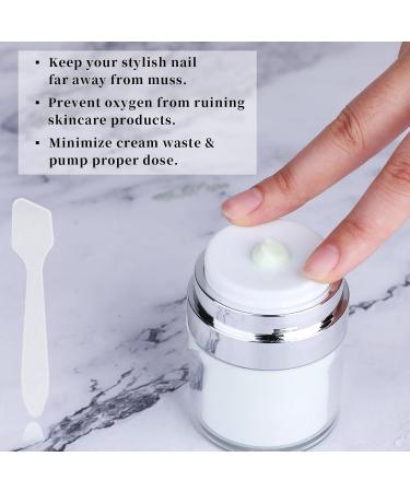 Disasserno 30ml Airless Pump Cream Dispenser - Portable Cosmetic Container for Lotion & Cream - Ideal for Travel & Home Use - Buy Online on GoSupps.com
