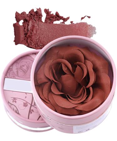  Ruwshuuk Pink Blush 3D Rose Petal Blush 3.5g Contour Light Soft Petal Texture Nude Pigmented Face Makeup Day Night Travel Events - Buy Online on GoSupps.com