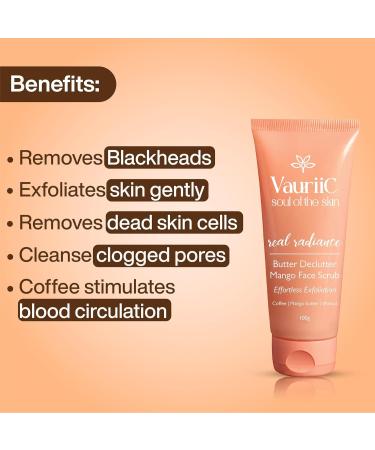 Coffee & Walnut De Tan Face Scrub 100 gm | Exfoliate Reduce Dead Skin & Blackheads | Glowing Skin | Control Excess Oil | Coffee Walnut & Mango Butter - Buy Online on GoSupps.com