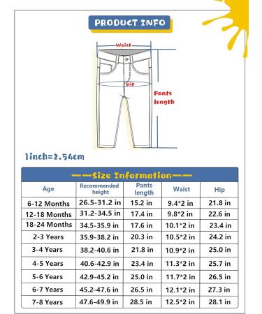 KIDSCOOL SPACE Baby Slim Jeans | Elastic Band | Ripped Denim Pants | Light Blue - Buy Online on GoSupps.com