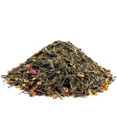  Sylter Teekontor Loose Green Tea Peach Cream Orange Rose Petals Apricot with Soft and Creamy Peach Note 500g - Buy Online on GoSupps.com