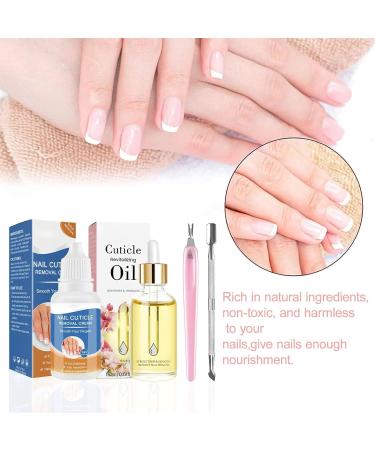 Nutrient Oil Cream Cuticle Care Kit with Steel Pusher High Efficiency Strengthening Healthy and Nourishing Safe Ingredients for Improved Appearance (YS25-2) - Buy Online on GoSupps.com