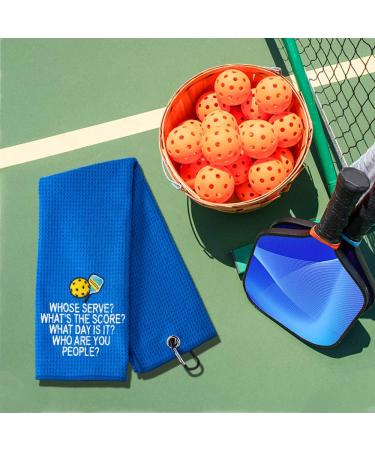DYJYBMY Whose Serve Embroidered Pickleball Towel - Ideal Pickleball Gift for Players and Fans - Buy Online on GoSupps.com