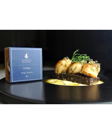 Burren Balsamics Citrus Infused White Balsamic Pearls 50g | Premium Flavor Burst | Shop Now - Buy Online on GoSupps.com