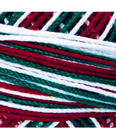 Lizbeth Egyptian Cotton Crochet Tatting Knitting Thread Size 3 (50g 120yd) - HH03116 Christmas Delight - Buy Online on GoSupps.com