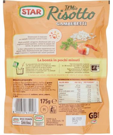  Italian Gourmet E.R. Star Creamy Rice Shrimp Risotto 175g x 10 - Buy Online on GoSupps.com