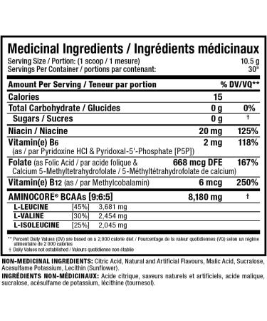 ALLMAX Nutrition Aminocore Bcaa - 8g Bcaas - 100% Pure Branch Chained Amino Acids - Gluten Free 315 gram Watermelon Watermelon 315 g (Pack of 1) 8g Bcaas - Buy Online on GoSupps.com