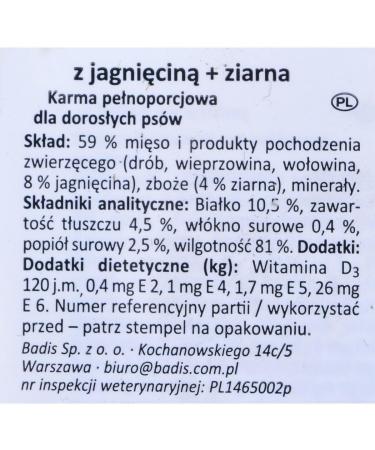 Wet food for dogs ANIMONDE PETFOOD Animanda Dog 150 g V.Fein Menu Jagna + ZIAR / 22 - Buy Online on GoSupps.com