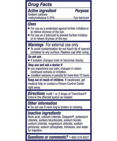 TheraTears Extra Dry Eye Therapy - Preservative Free Lubricant Eye Drops (30 Count) - Buy Online on GoSupps.com