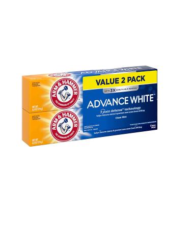 Arm & Hammer AdvanceWhite Extreme Whitening Toothpaste Twin Pack â€“ Clean Mint 6.0 oz (170 g each) | Brighten Your Smile - Buy Online on GoSupps.com