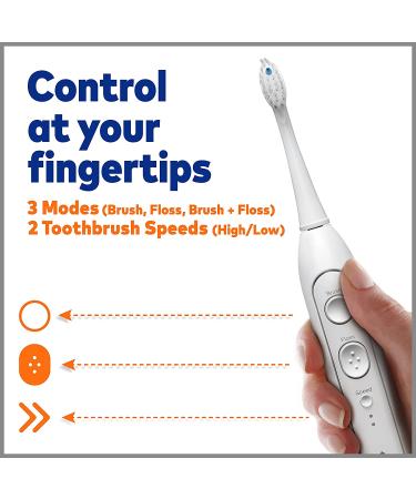 Waterpik Sonic-Fusion 2.0 Professional Flossing Toothbrush and Water Flosser Combo - White Version 2.0 - Buy Online on GoSupps.com