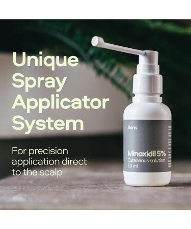 Sons Minoxidil 5% Strengthening Shampoo and Dermaroller - Cutaneous Solution & DHT Blocking Head Wash for Male Hair Loss & Thinning - Hair Care for Thick & Strong Regrowth - 1 Month Supply 1 Month (Pack of 1) - Buy Online on GoSupps.com
