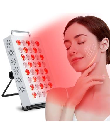 Red Light Lamp Panel 40 LEDs Red Light Near Infrared Light with Timer Adjustable Angle & Brightness Red Lamp at Home/Office