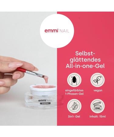 Buy Emmi Nail Studioline 1-Phase Gel Camouflage - 1 i LED UV All-in-One Gel | Primer Structure & Sealing | 15ml - Middle Viscosity Self-Smooth | International Shipping Available - Buy Online on GoSupps.com