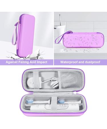 Travel Case for Philips Sonicare & Oral-B Electric Toothbrushes - Purple/Black Hard Case - Buy Online on GoSupps.com