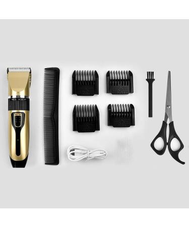 Professional Hair Clippers Kit for Men & Kids - Cordless Rechargeable Trimmer Set with 5 Speed Adjustment and 4 Guide Combs - Buy Online on GoSupps.com