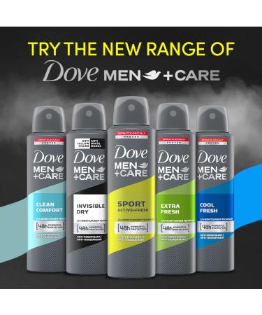 Dove Men+Care Anti-Perspirant Deodorant Spray Sport Active Fresh 150ml - 6 Pack - Buy Online on GoSupps.com