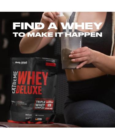 Body Attack Extreme Whey Deluxe Chocolate 900g - High-Quality Protein Powder Low Fat & Sugar CFM Whey Isolate - Made in Germany - International Shipping - Buy Online on GoSupps.com