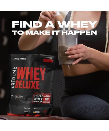 Body Attack Extreme Whey Deluxe - Strawberry Cream 900g | Premium Protein Powder - CFM Whey Isolate - Low Fat & Sugar - Made in Germany - International Shipping - Buy Online on GoSupps.com