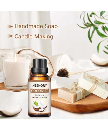 Aeshory Essential Oils Coconut 30ml - 100% Natural Fruity Aroma Oil for Diffusers Humidifiers Massage DIY Candles & Soap - Buy Online on GoSupps.com