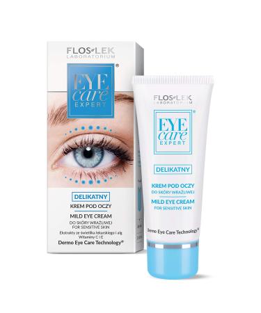 Floslek light eye cream for sensitive skin |30 ml |Maintains moisten and reduces folds |Care for delicate skin around the eye area |For people from the age of 20