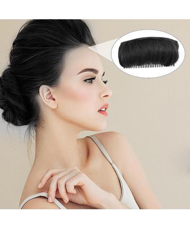 Invisible Fluffy Hair Pad for Short Long Hair Natural Hair Bump Clip for Volume DIY Heighten Hair Bump Breathable Hair Puff for Women Girls Black - Buy Online on GoSupps.com