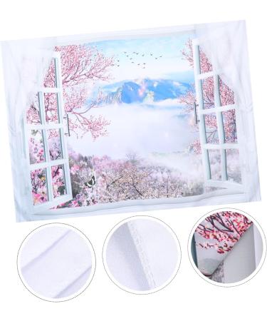 HOMSFOU 2pcs Japanese Cherry Blossom Tapestry Large Carpet Flower Sticker Sofa Cover Flower Wall Decor Flowers Christmas Decor Japanese-style Wall Tapestry Polyester (polyester) 200x150cmx2pcs As Shownx2pcs - Buy Online on GoSupps.com