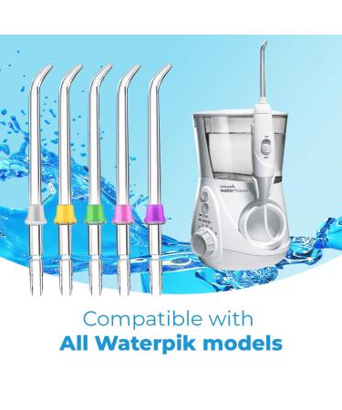Flosser Replacement Tips for Waterpik - Reach Flosser Refill Heads | Compatible with Waterpik Oral Irrigator | Orthodontic Tips Included - Buy Online on GoSupps.com