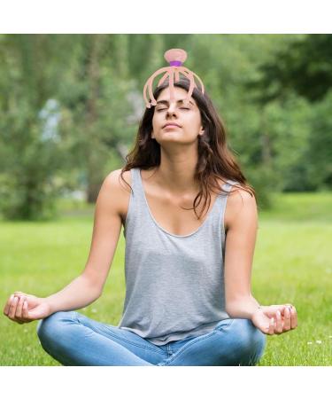 Wireless Stainless Steel Manual Head Massager | Octopus Claw Scalp Massage Device | Handheld Spa Tool for Deep Relaxation - Light Pink - Buy Online on GoSupps.com