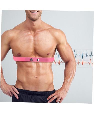 Buy Inoomp Heart Rate Meter Fastening Belt - Elastic Chest Strap Replacement Nylon Sports Belt in Pink | 33.00x3.00x0.10cm - Buy Online on GoSupps.com