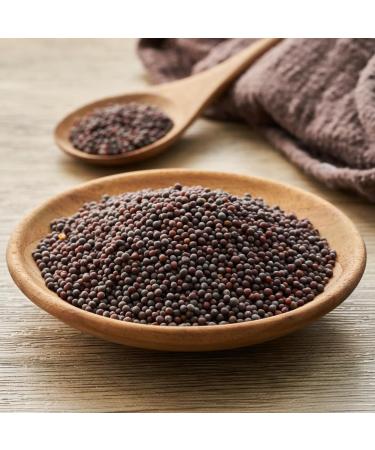 Organic Gently Dried Black and Brown Mustard Seeds - 1kg (2.2lb) | 100% Natural, Vegan, No Additives - Buy Online on GoSupps.com