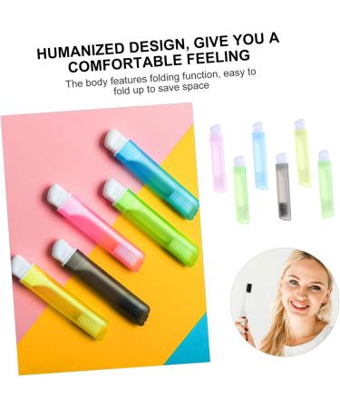 Anneome 6th Foldable Portable Travel Toothbrush - Ultra-Slim Compact Design for Adult Camping & Tooth Hygiene | Perfect Folding Gift - Buy Online on GoSupps.com