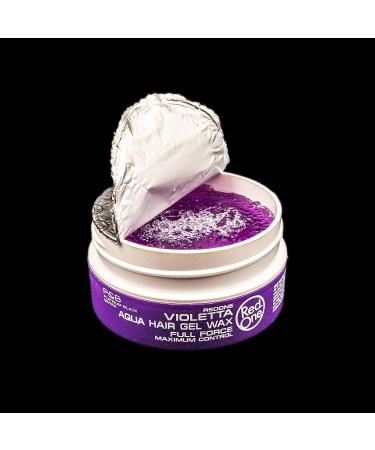 RedOne Aqua Hair Gel Wax Maximum Control Violetta 150ml - Strong Hold Styling Gel for All Hair Types - Buy Online on GoSupps.com
