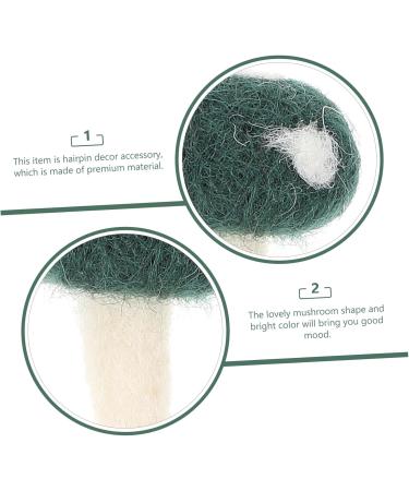 Hohopeti 6pcs poking fun infant hair clips Plush strawberry needle DIY Felt Mushroom Decors patch child tool 3x3x5.5cm Green - Buy Online on GoSupps.com