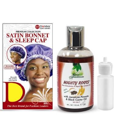 Fountain Mighty Roots Organic Edge Growth Treatment Jamaican Black Castor & Pimento Oil Satin Cap 4 oz - Boost Hair Growth Up to 3x - Buy Online on GoSupps.com