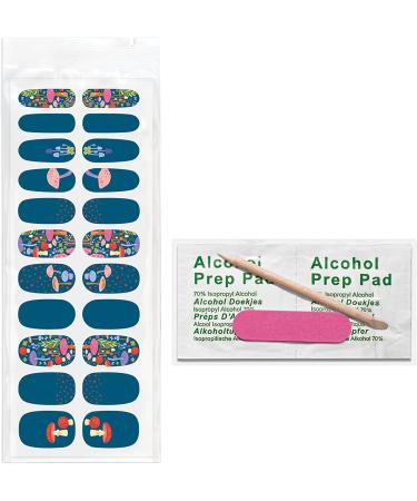 Studio Oh! Mushrooms Nail Wrap Kit - 22 Easy to Apply & Remove Designs in Various Colors - Nail Wraps for Any Outfit - Buy Online on GoSupps.com